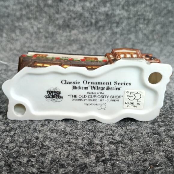 Department 56 Dickens Village Classic Ornament The Old Curiosity Shop Boxed 1987 - Picture 8 of 10